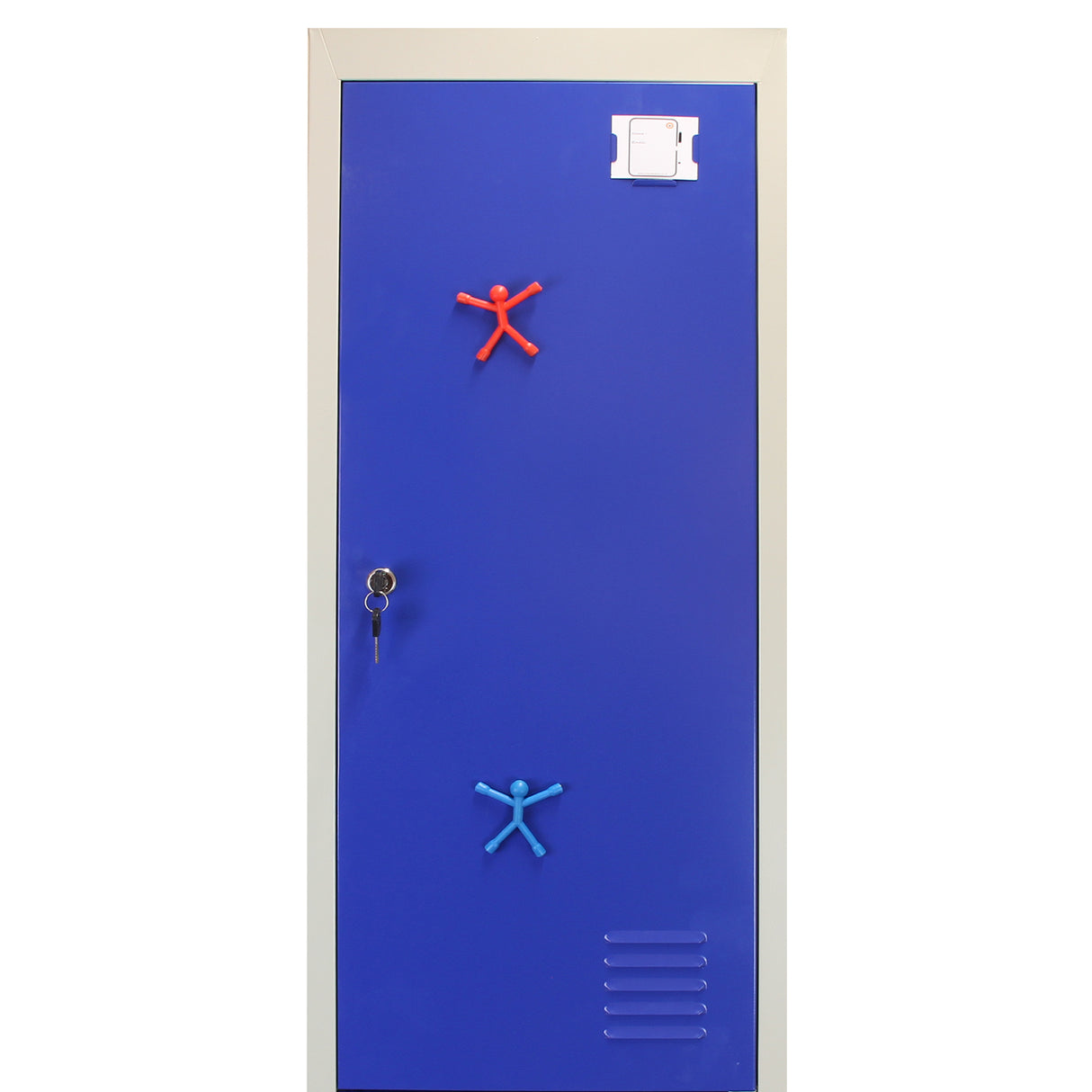 Lockerkast Metaal - Blauw - Tweedeurs - Flatpack