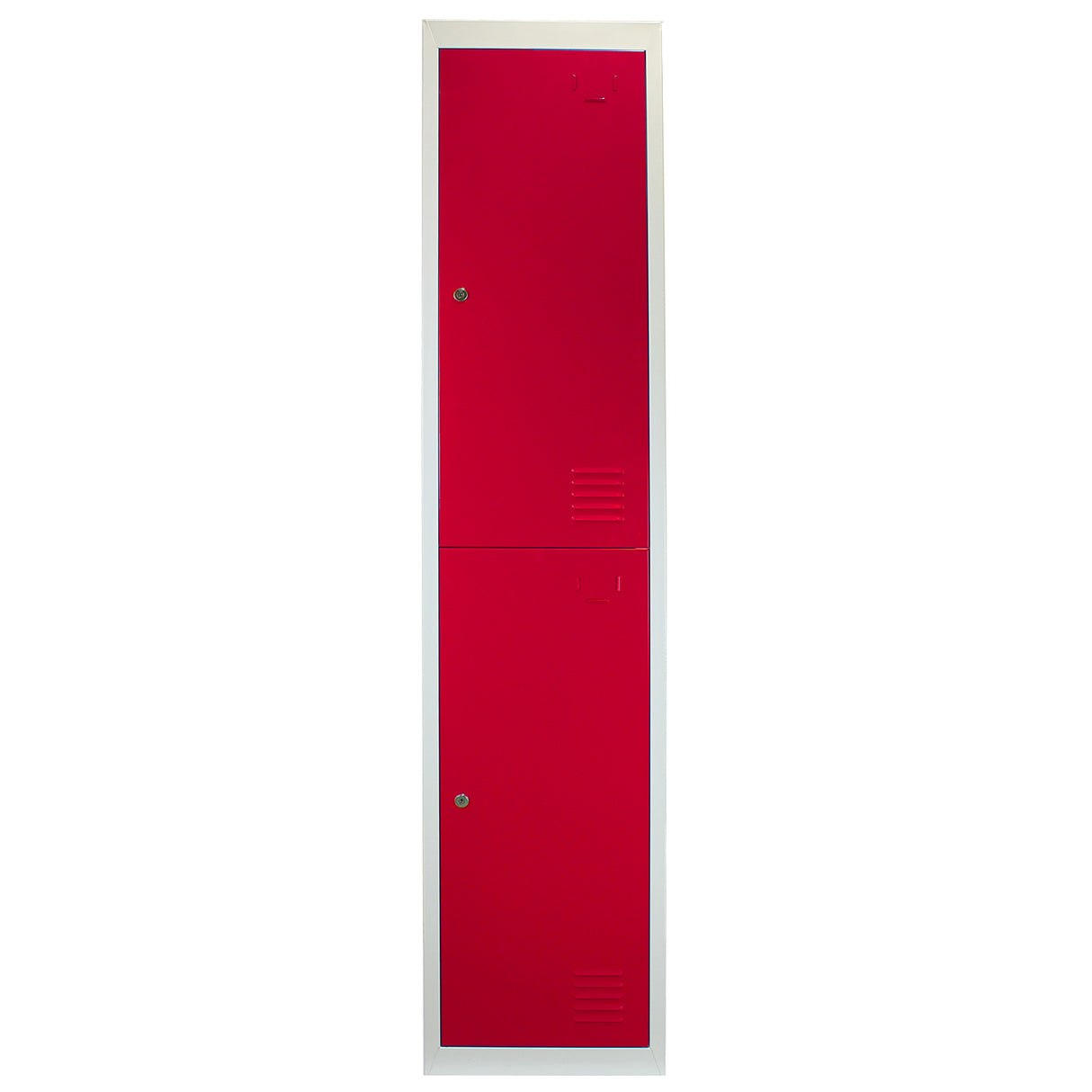 Lockerkast Metaal - Rood - Tweedeurs - Flatpack