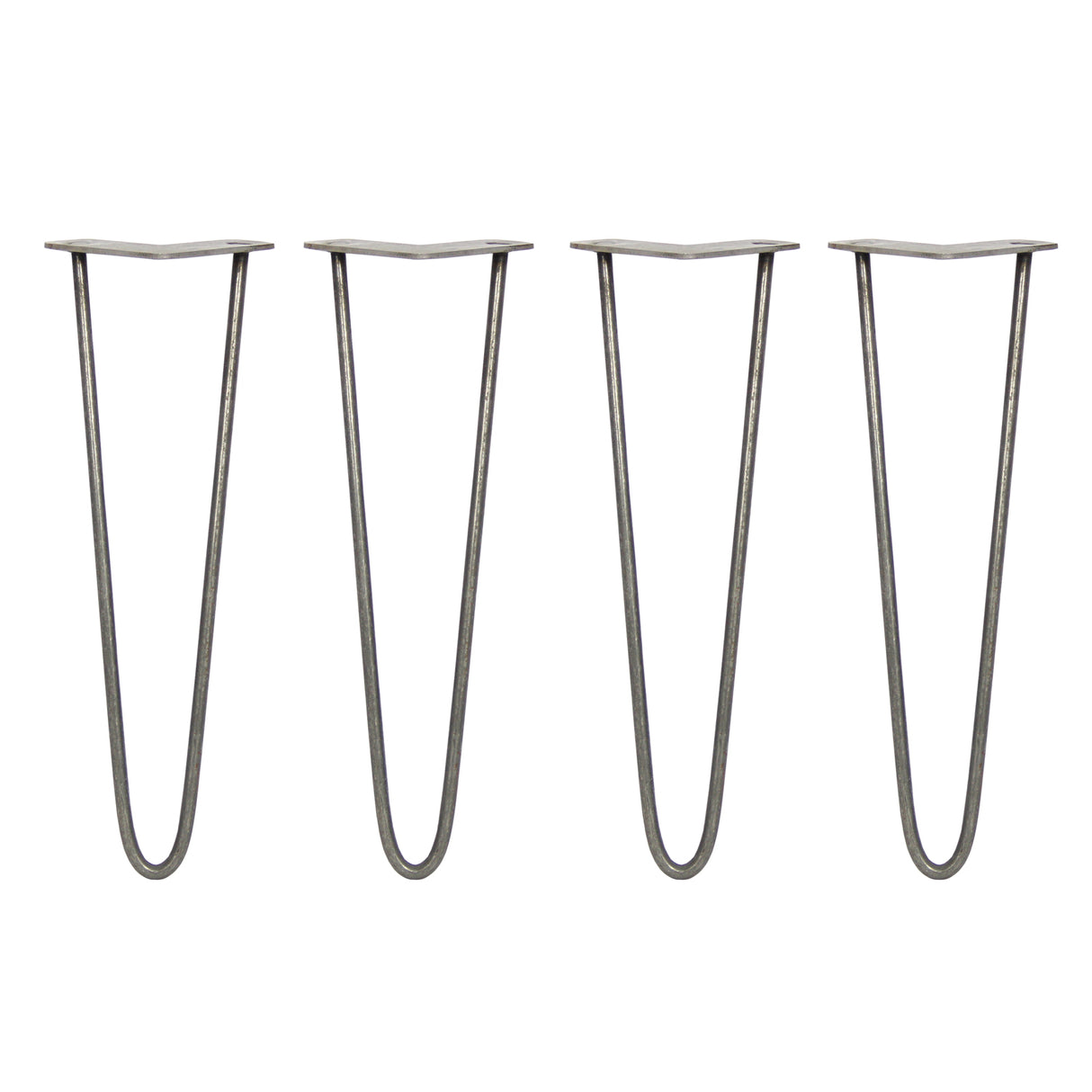 4 x 40,6cm Hairpin Tafelpoten - Metaal - 2 Staven - 10mm