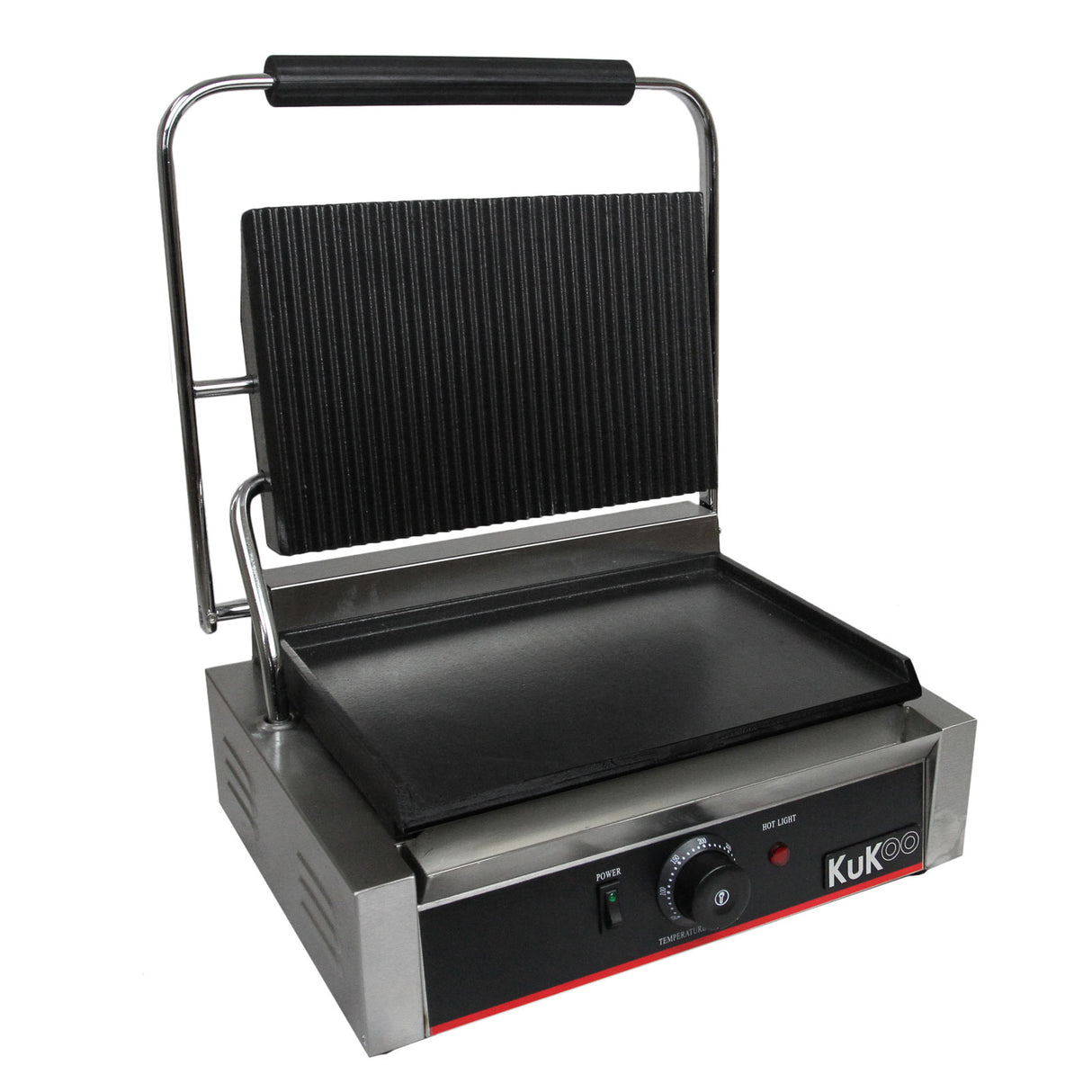 KuKoo Panini Grill Vlak & Geribbeld
