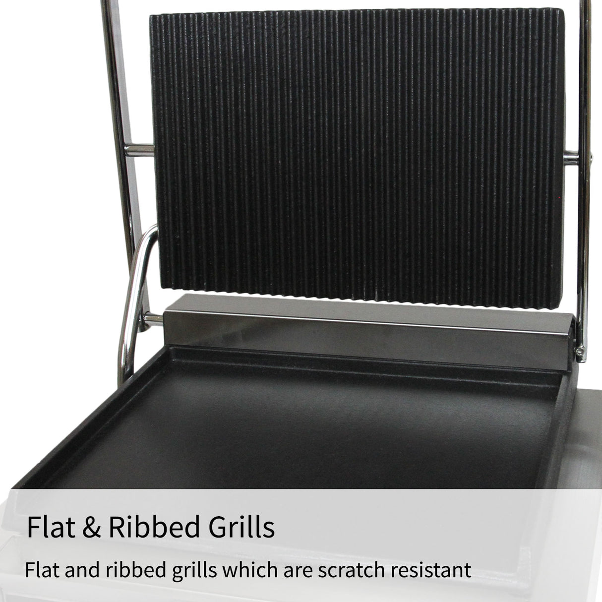 KuKoo Panini Grill Vlak & Geribbeld