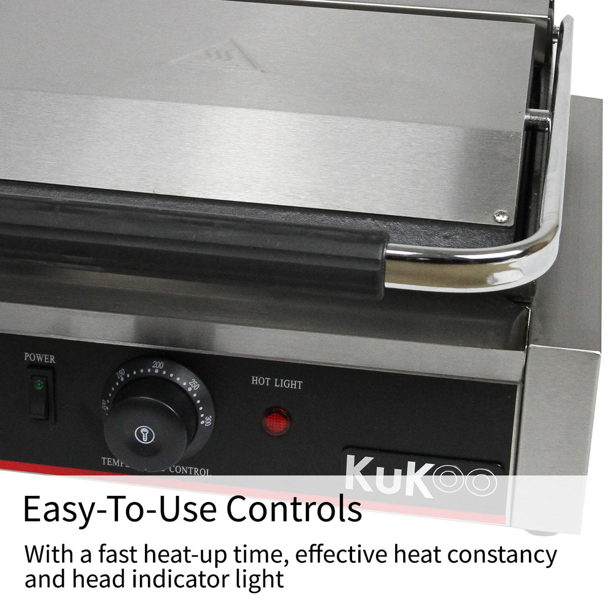 KuKoo Panini Grill Vlak & Geribbeld