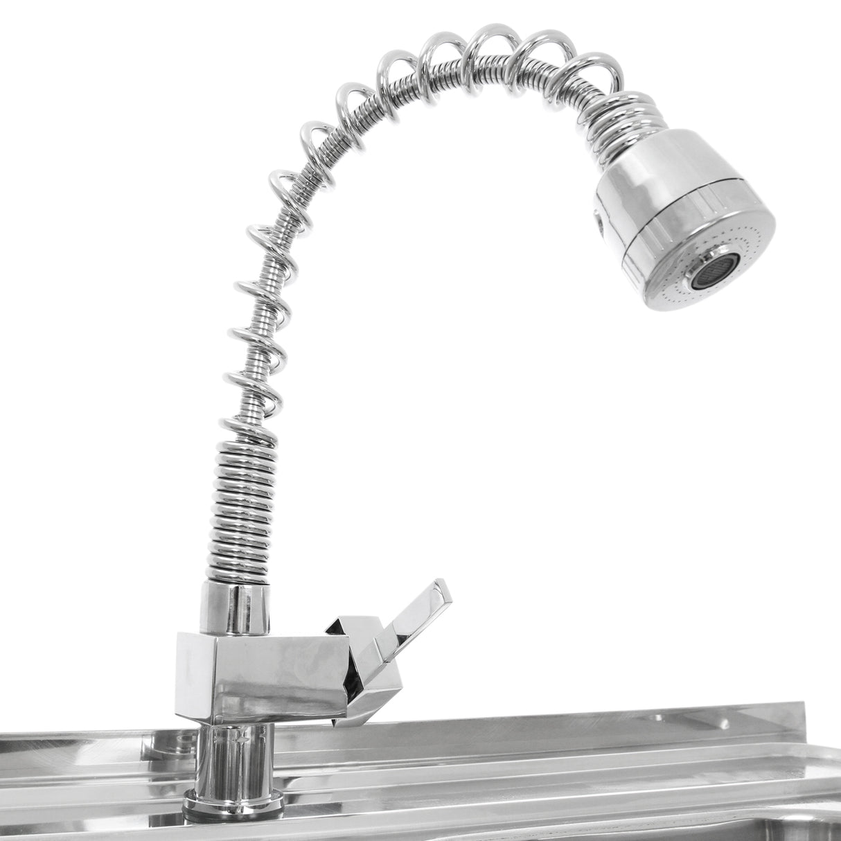 KuKoo Commerciële Catering Spoelbak Dubbele Kom / Afdruiprek