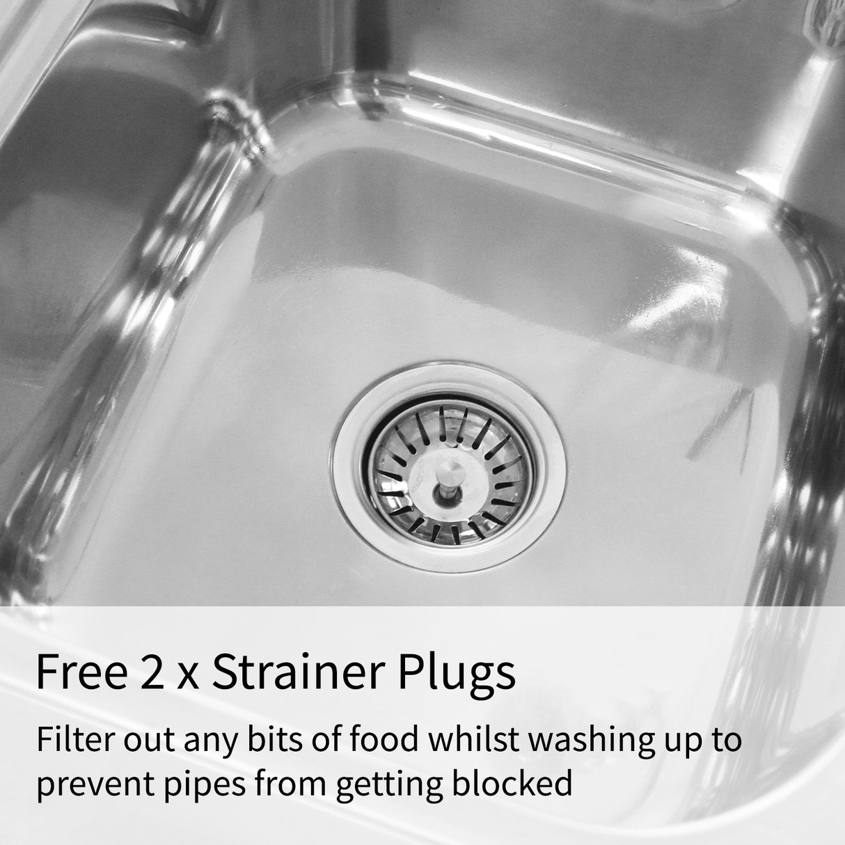 KuKoo Commerciële Catering Spoelbak Dubbele Kom / Afdruiprek