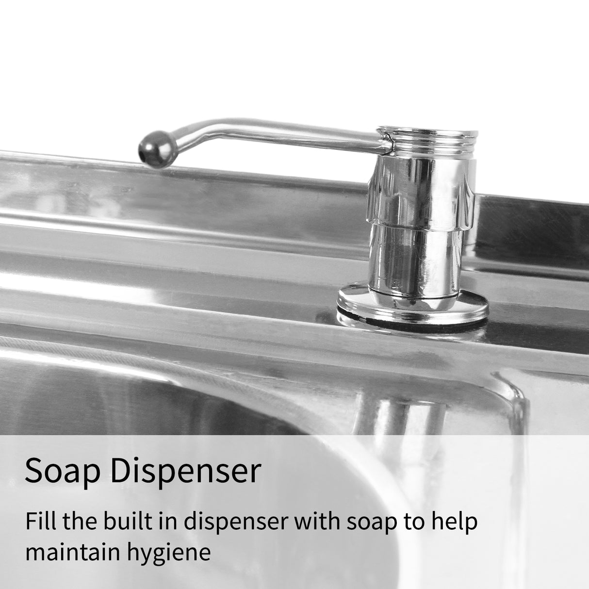 KuKoo Commerciële Catering Spoelbak Dubbele Kom / Afdruiprek