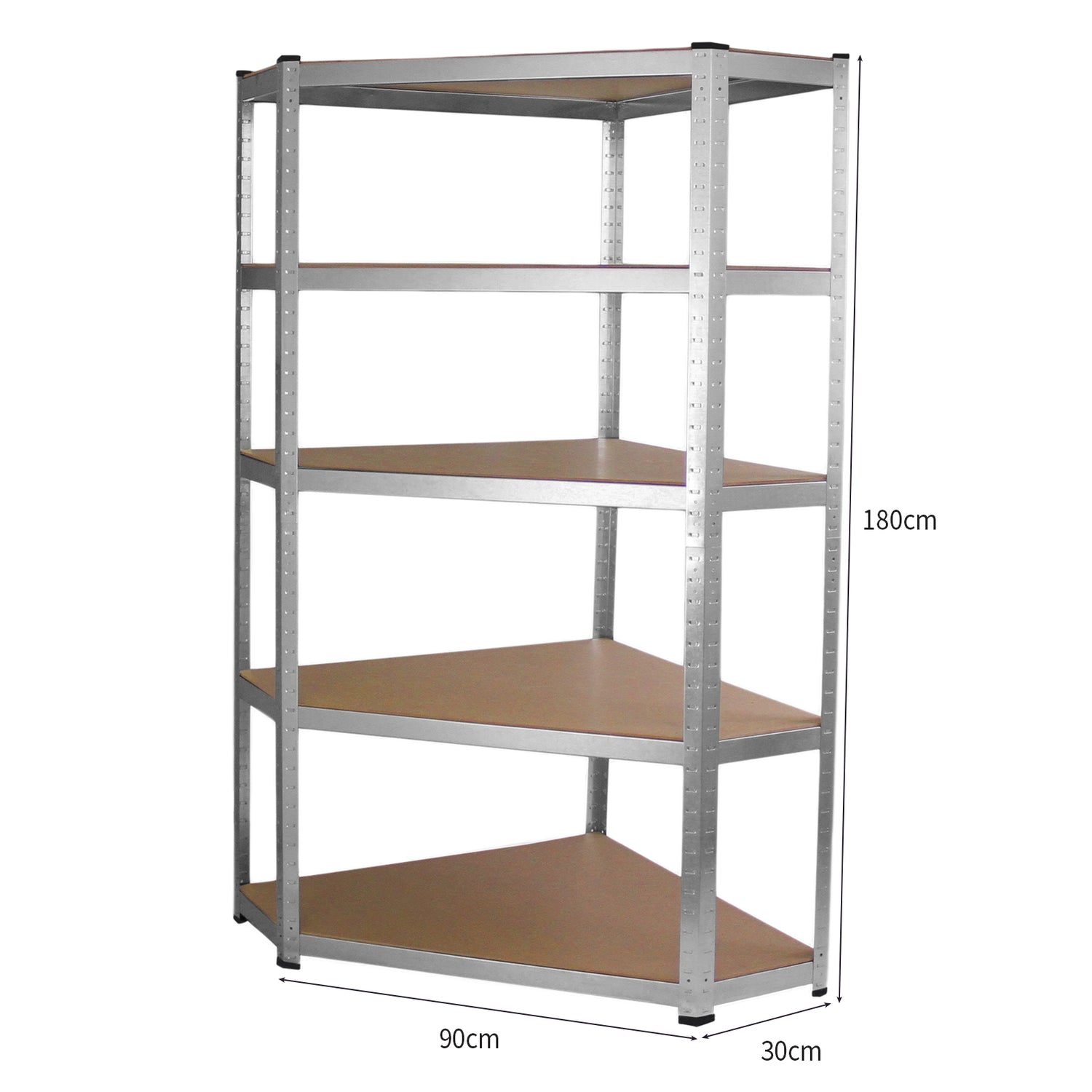 Galwix 90 cm Stellingkasten - 2 recht stellingen + 1 hoekstelling