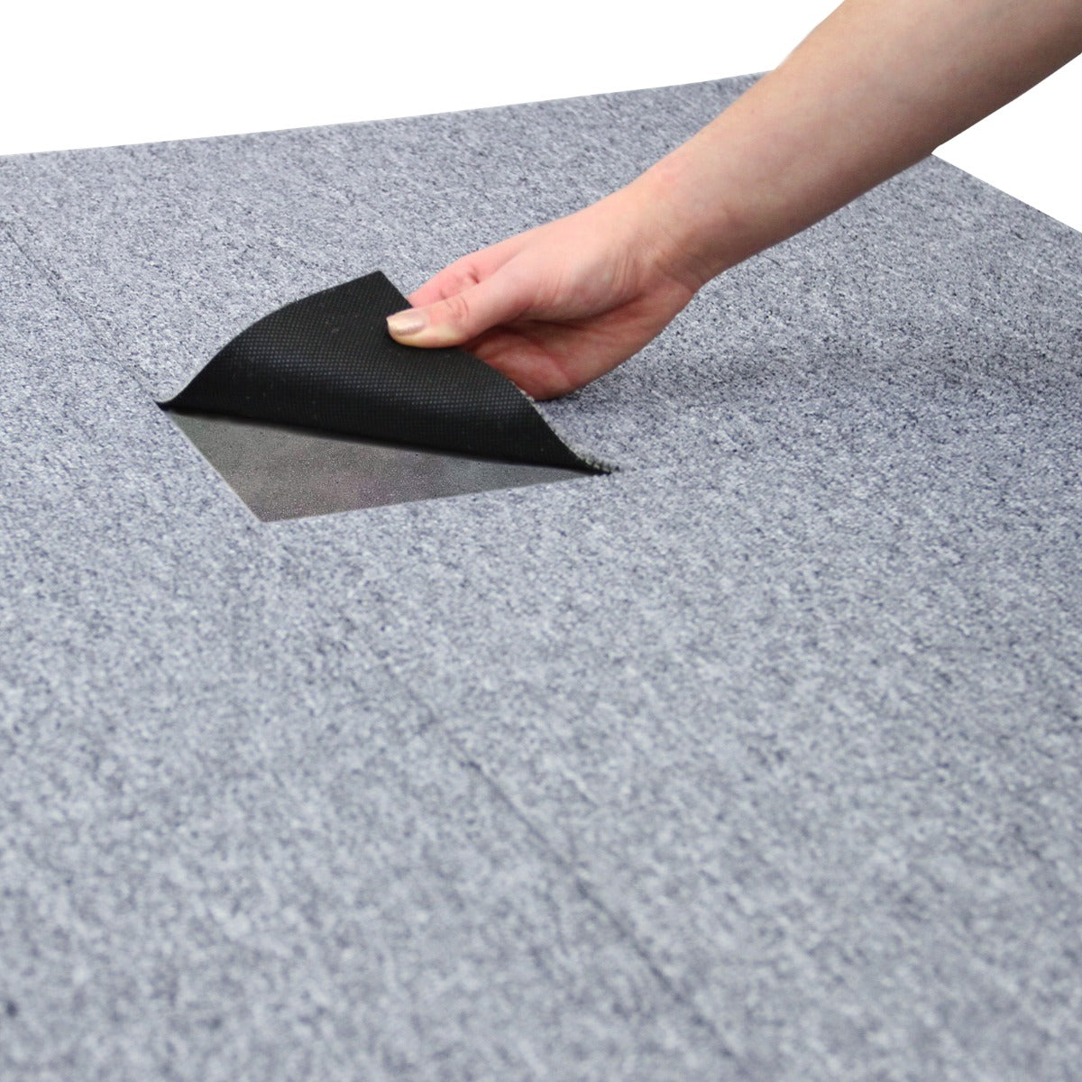 40 x Tapijttegels - Kleur: Platina Grijs - 50x50cm 5m2