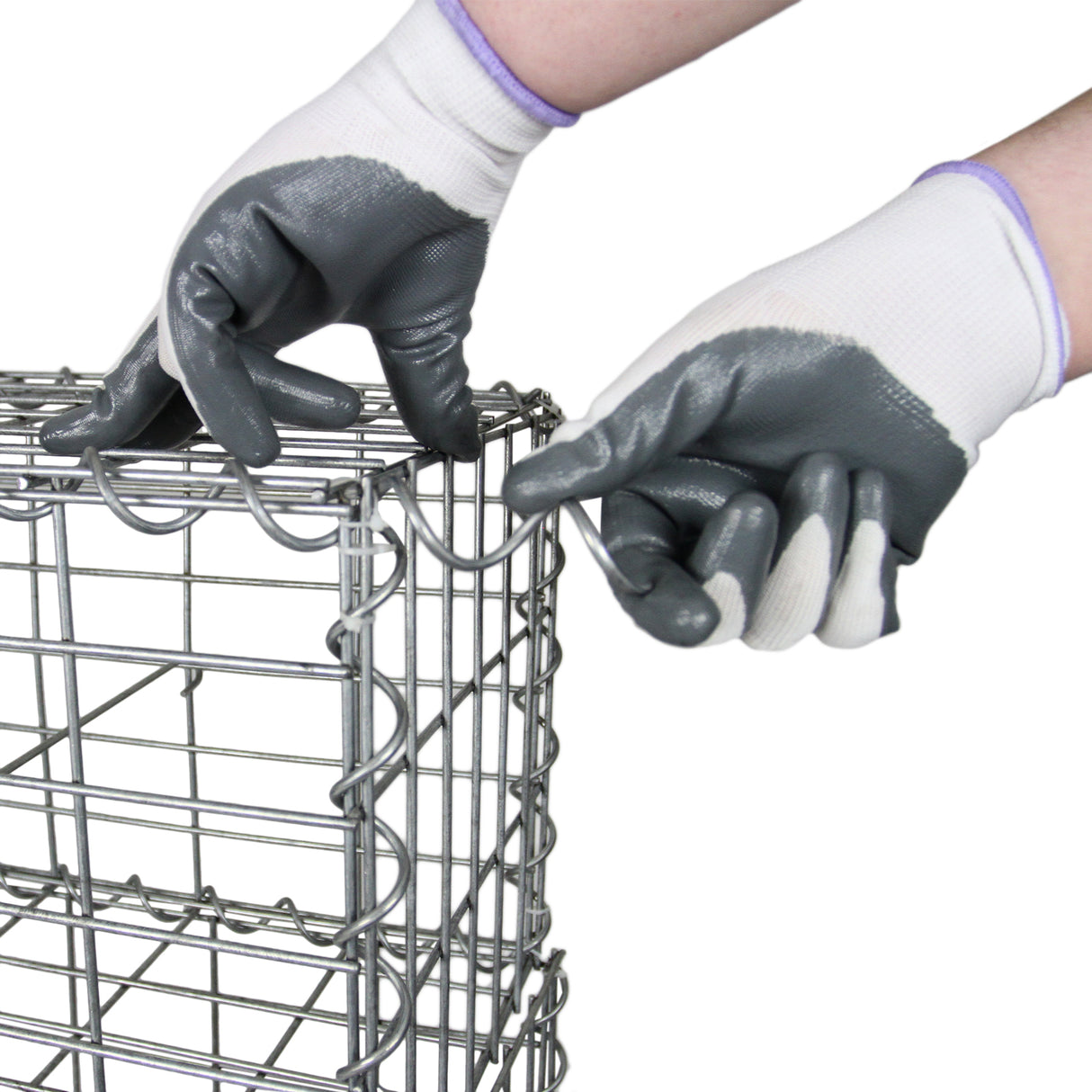 Schanskorf muur - Set: 6 - afmetingen: 100x30x30 cm