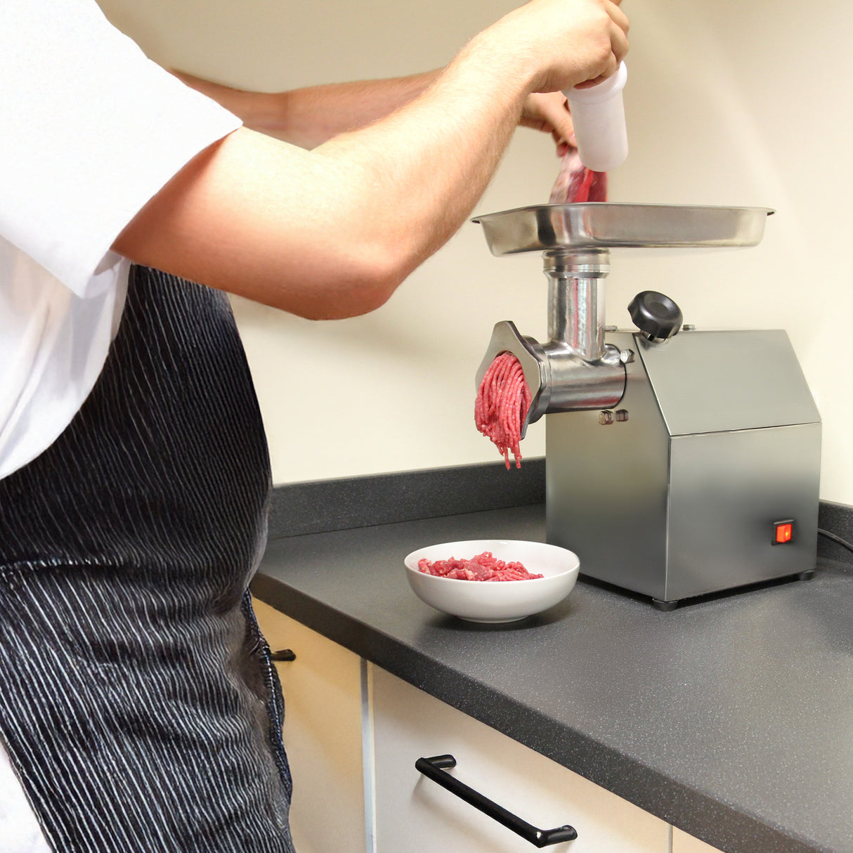 KuKoo Commerciële RVS Vleesmolen