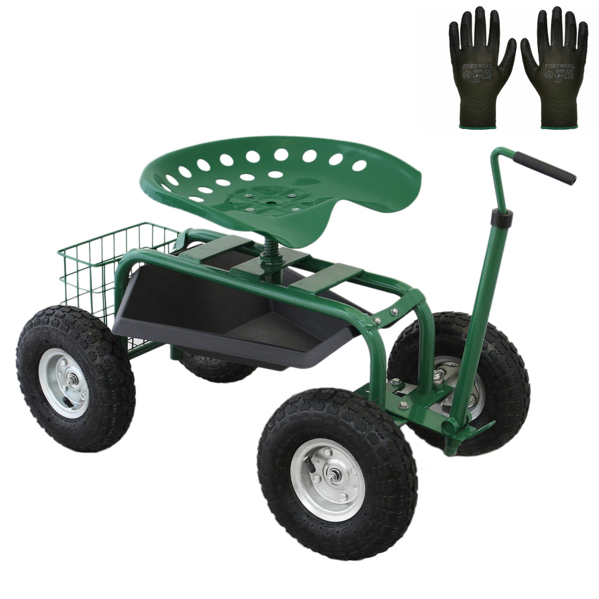 Tuinkruk met wielen - 150 kg