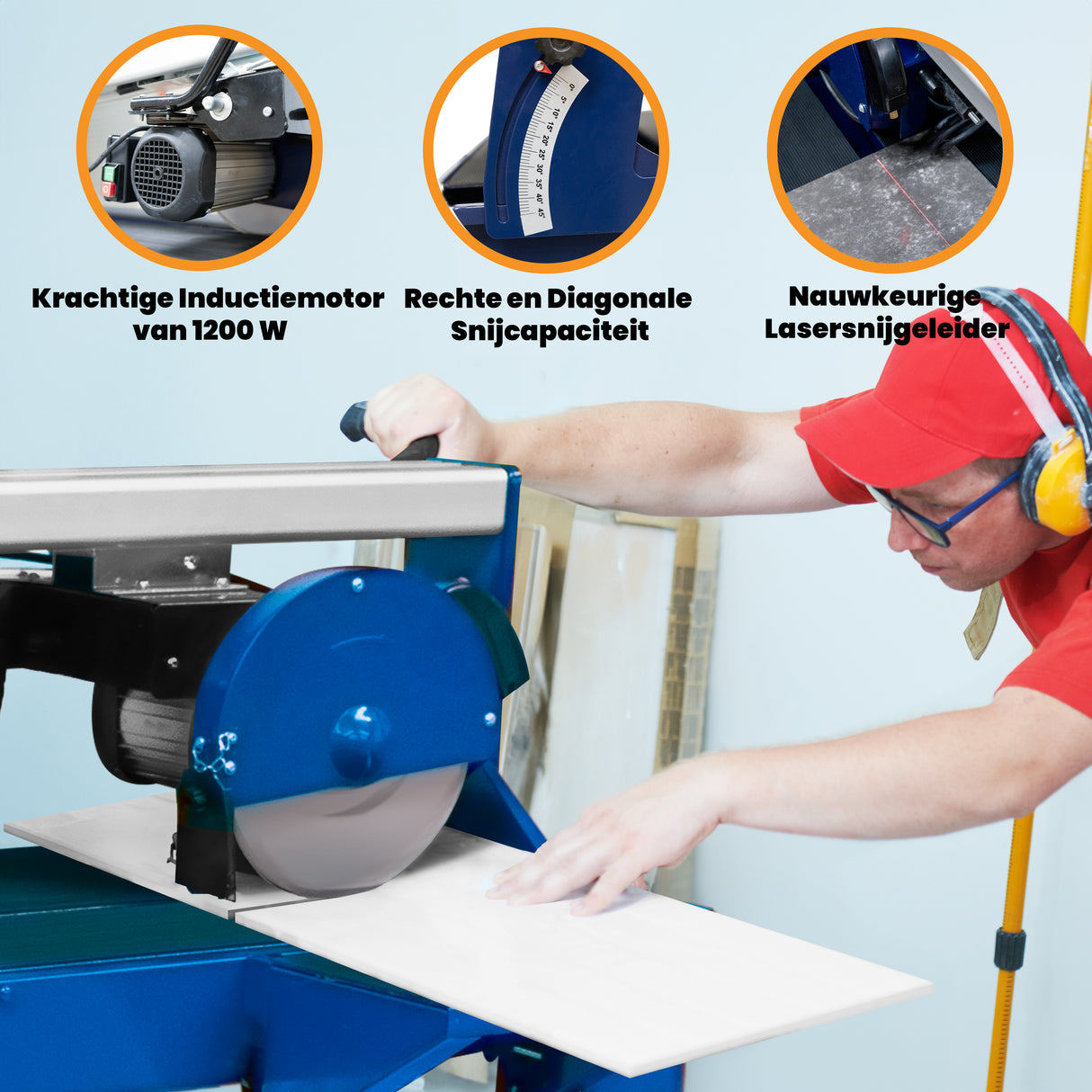 T-Mech Tegelzaag met Tafel – 920mm / 1200W