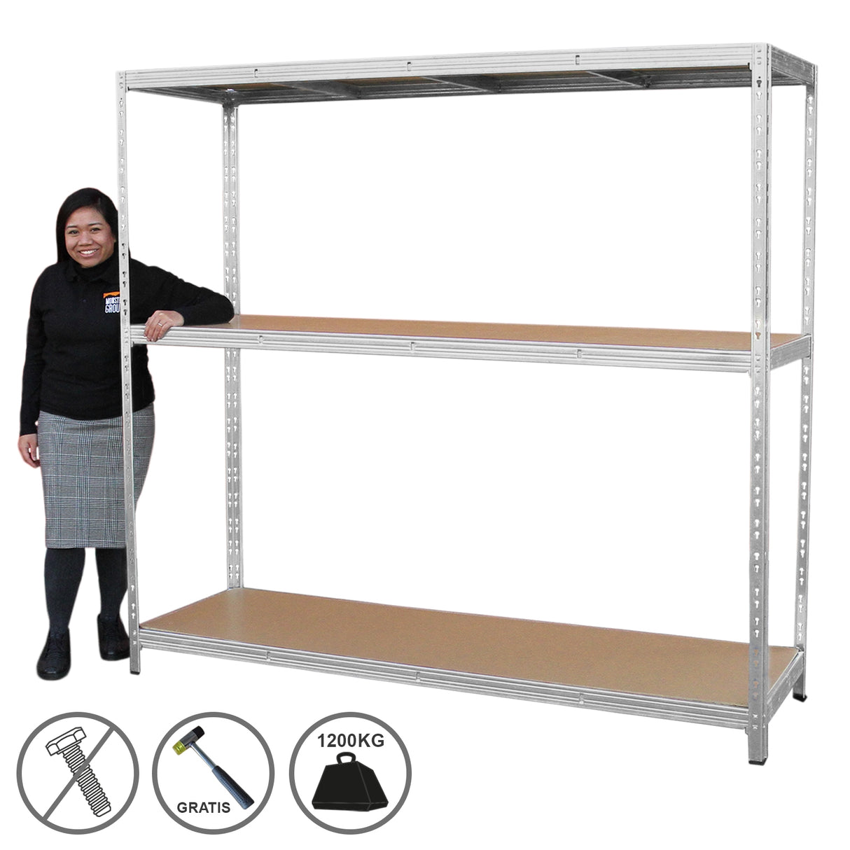 Stellingkast - Extra breed - 200cmx60x186cm