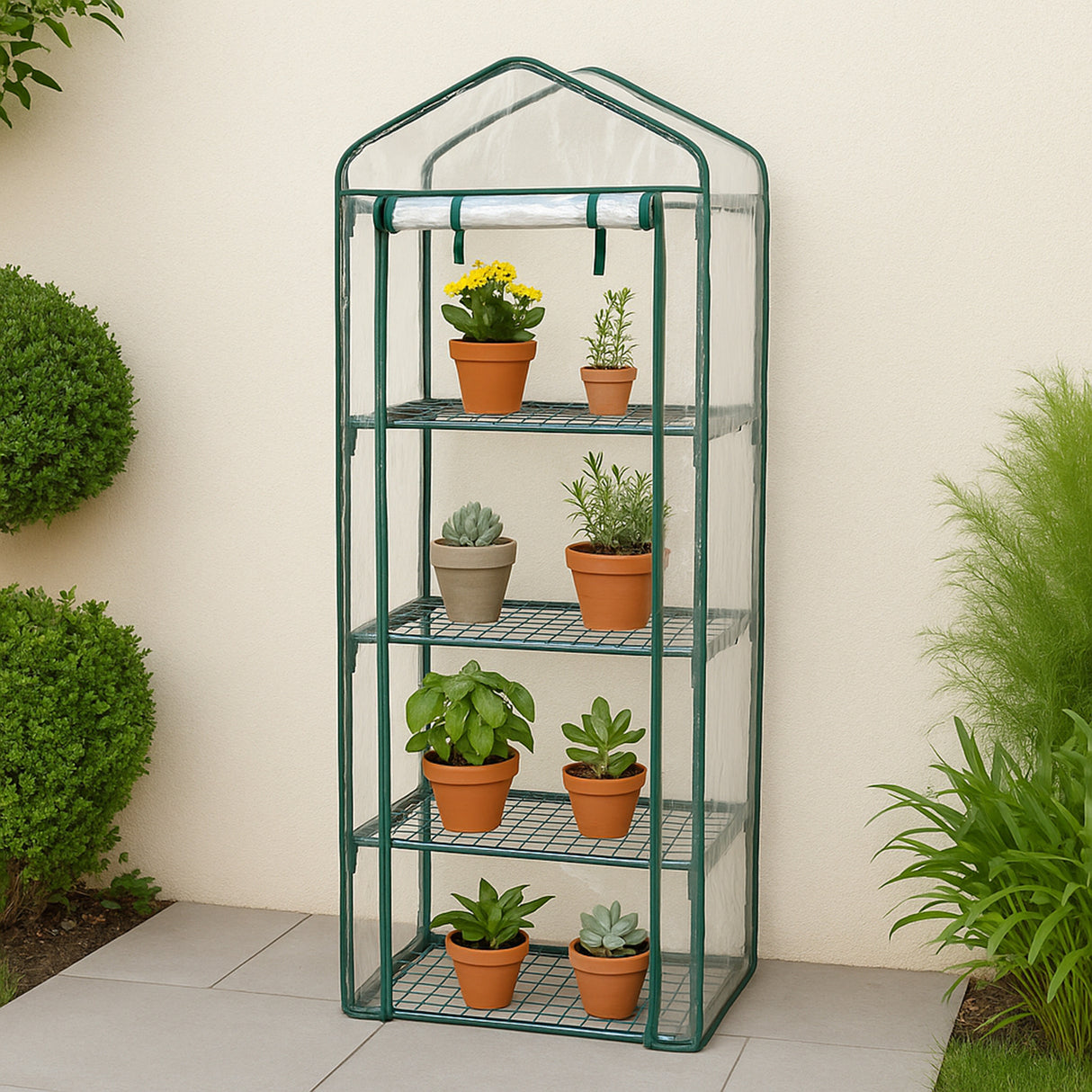 Mini Broeikas - 4 verdiepingen - plastic hoes