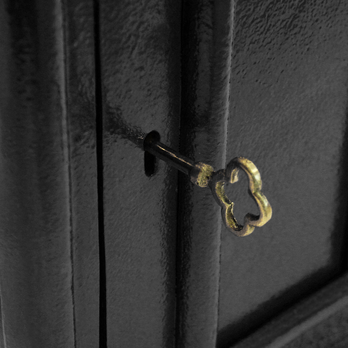 Engelse brievenbus + Standaard - Zwart