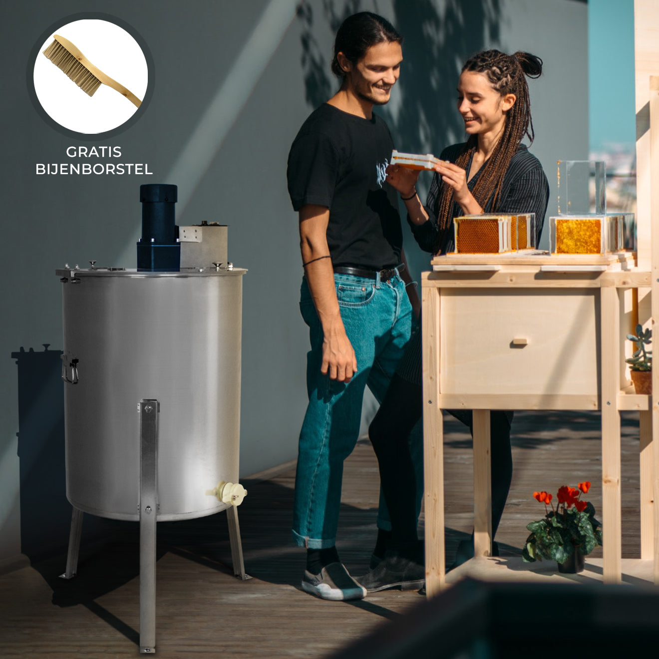 Honing Centrifuge - Elektrisch - Inlcusief bijenborstel