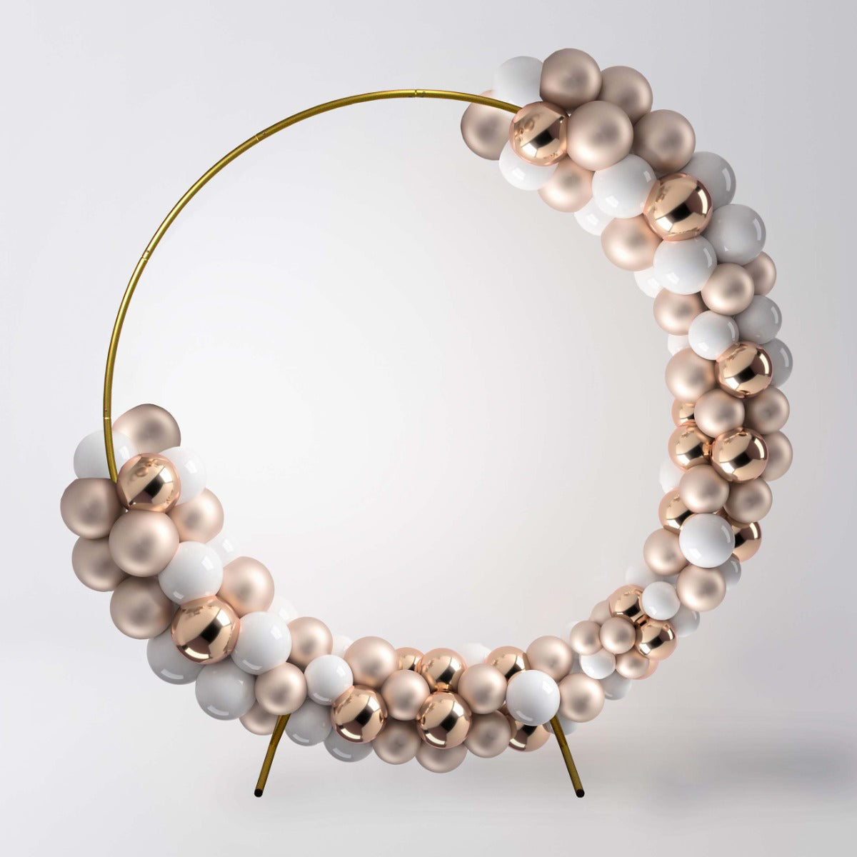 Backdrop Frame Bruiloft Cirkel - 200x56x210 cm - Goud