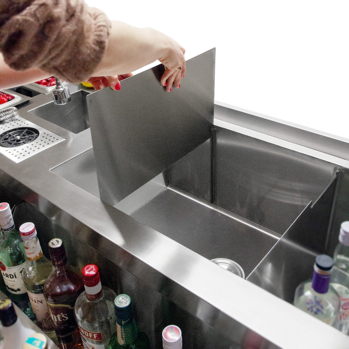 KuKoo Dubbel Cocktail Bar Station - Vrijstaand RVS