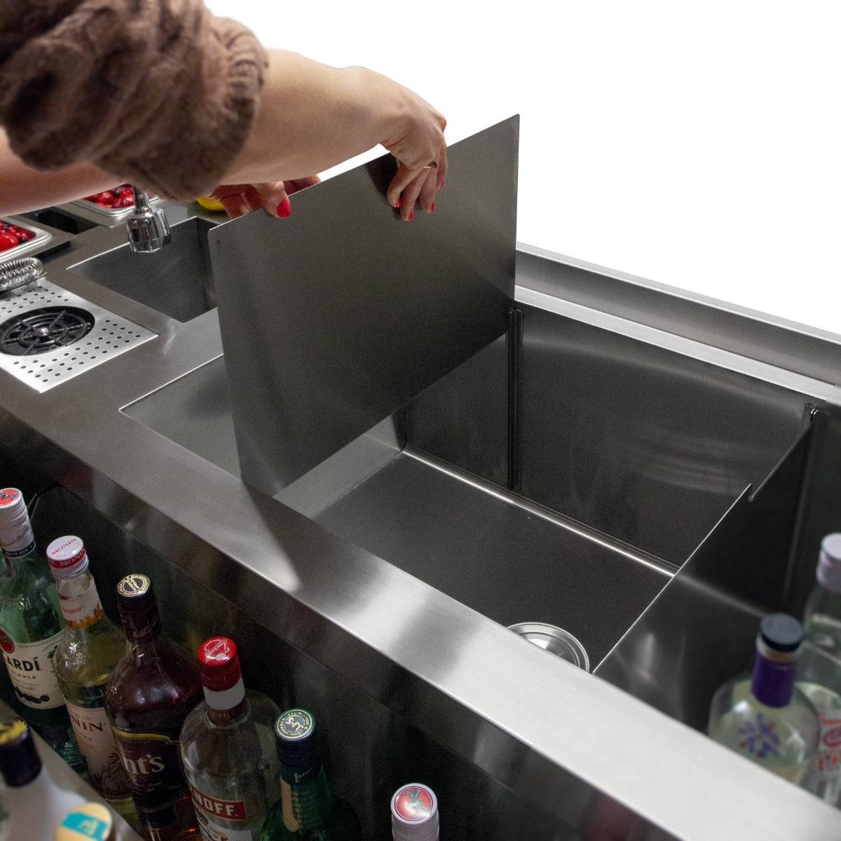 KuKoo Dubbel Cocktail Bar Station - Vrijstaand RVS