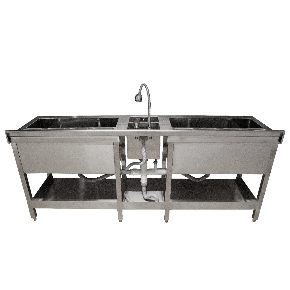 KuKoo Dubbel Cocktail Bar Station - Vrijstaand RVS