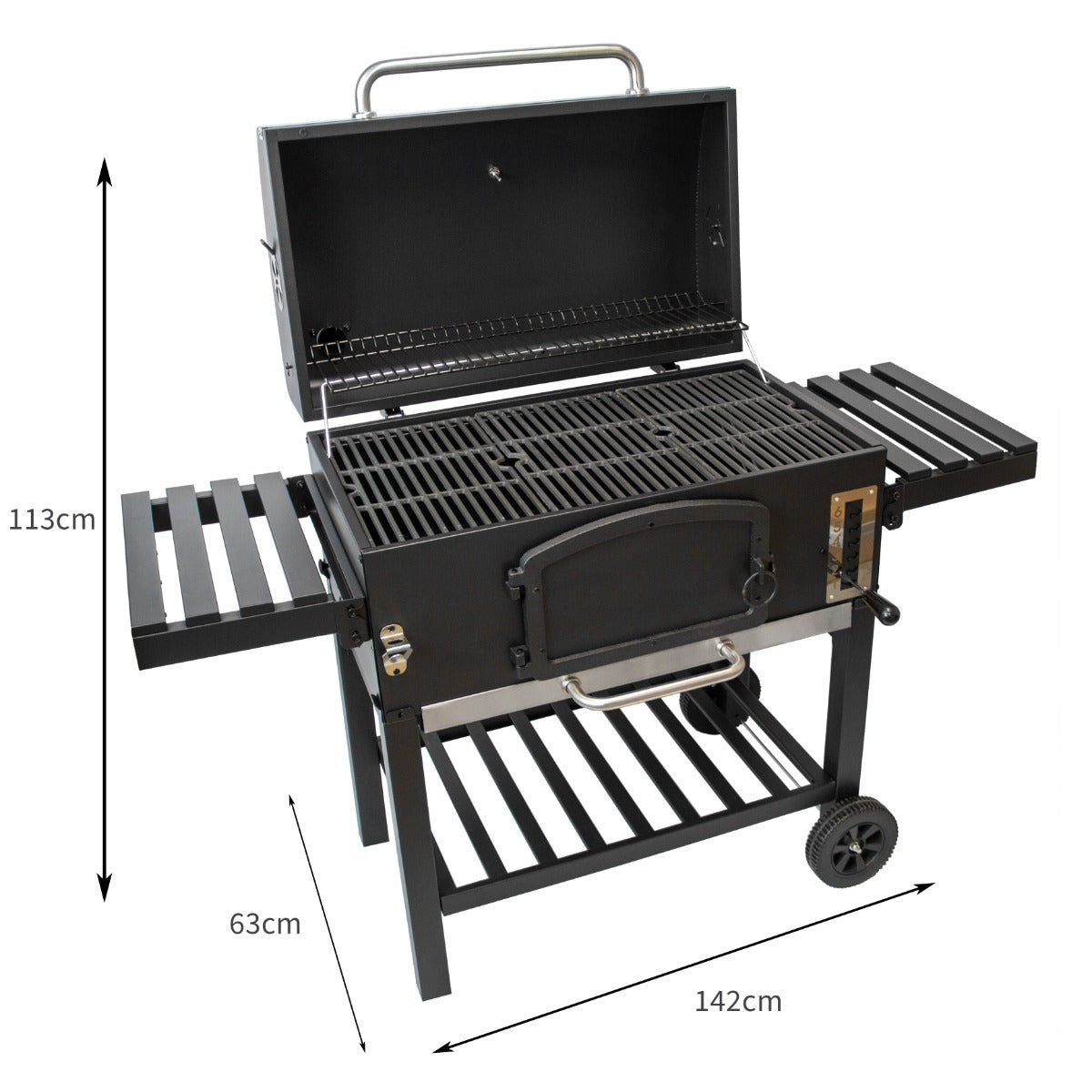 BBQ Grill Rookoven - XXL - Zwart