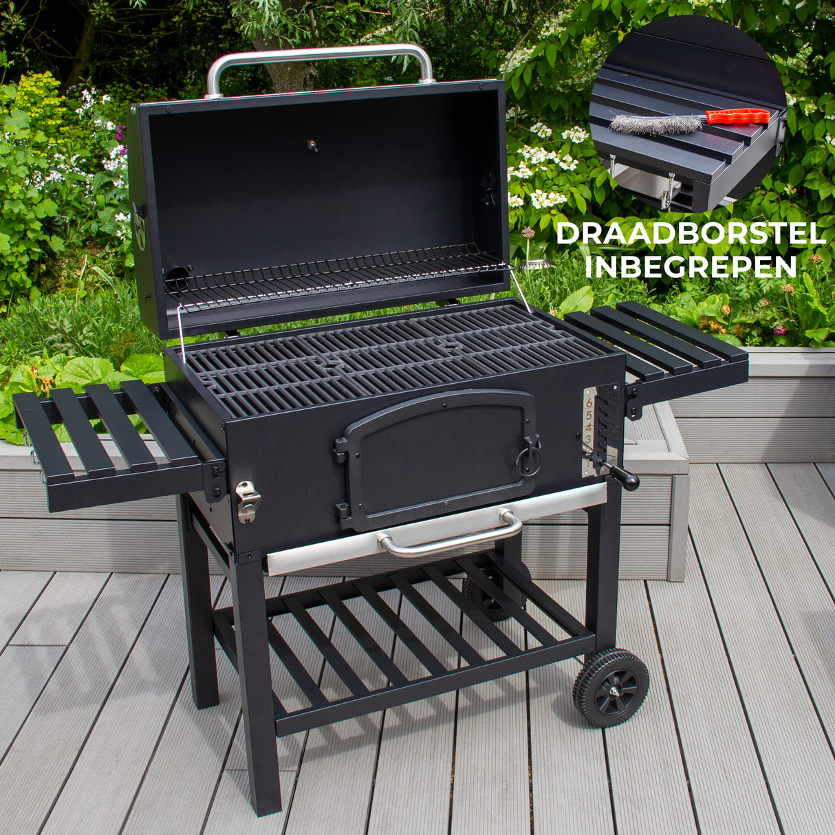 BBQ Grill Rookoven - XXL - Zwart