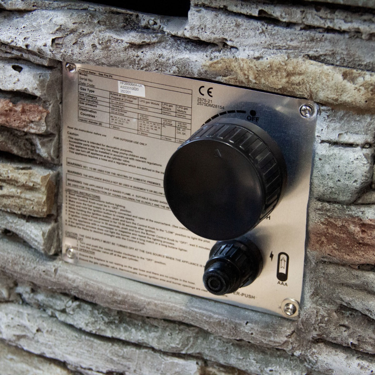 Gas Openhaard Buiten - Steen | MonsterShop