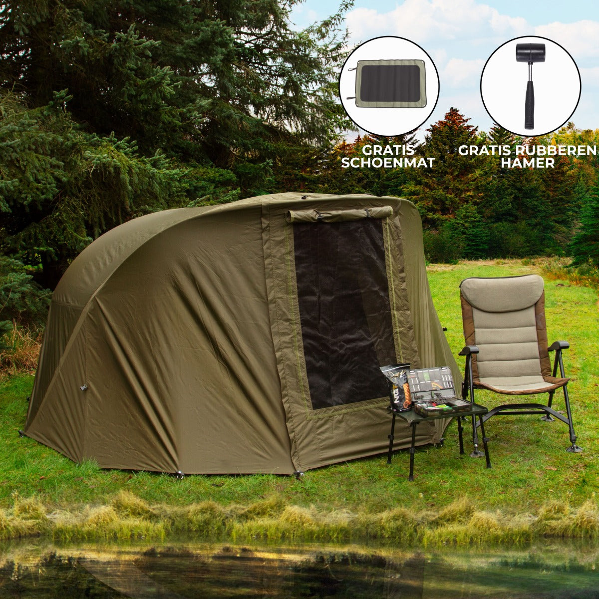Bivvy Karpertent + Overwrap - 2 Man - 300 x 305 x 150 cm