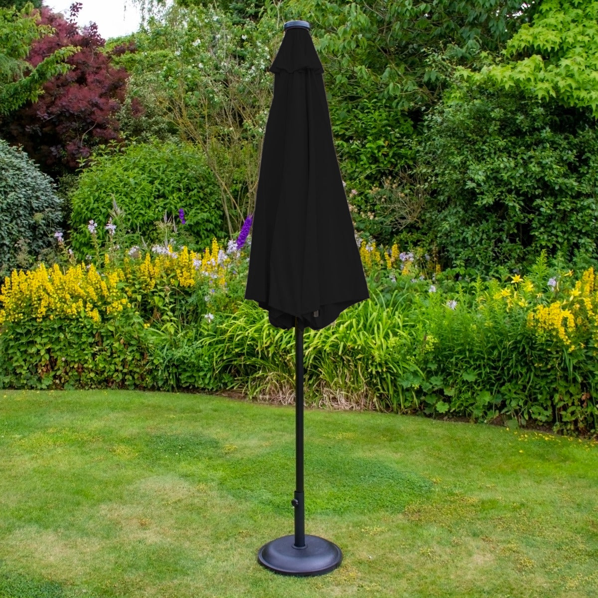 LED Parasol met Kantelfunctie 270 cm - Zwart