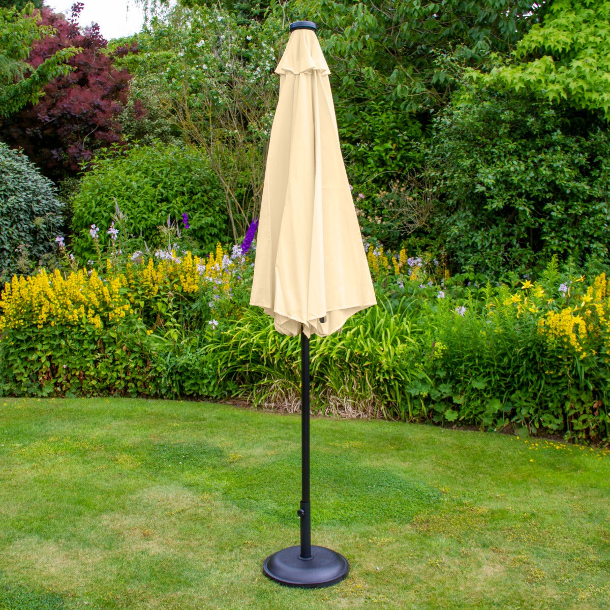 LED Parasol met Kantelfuntie 270 cm - Beige
