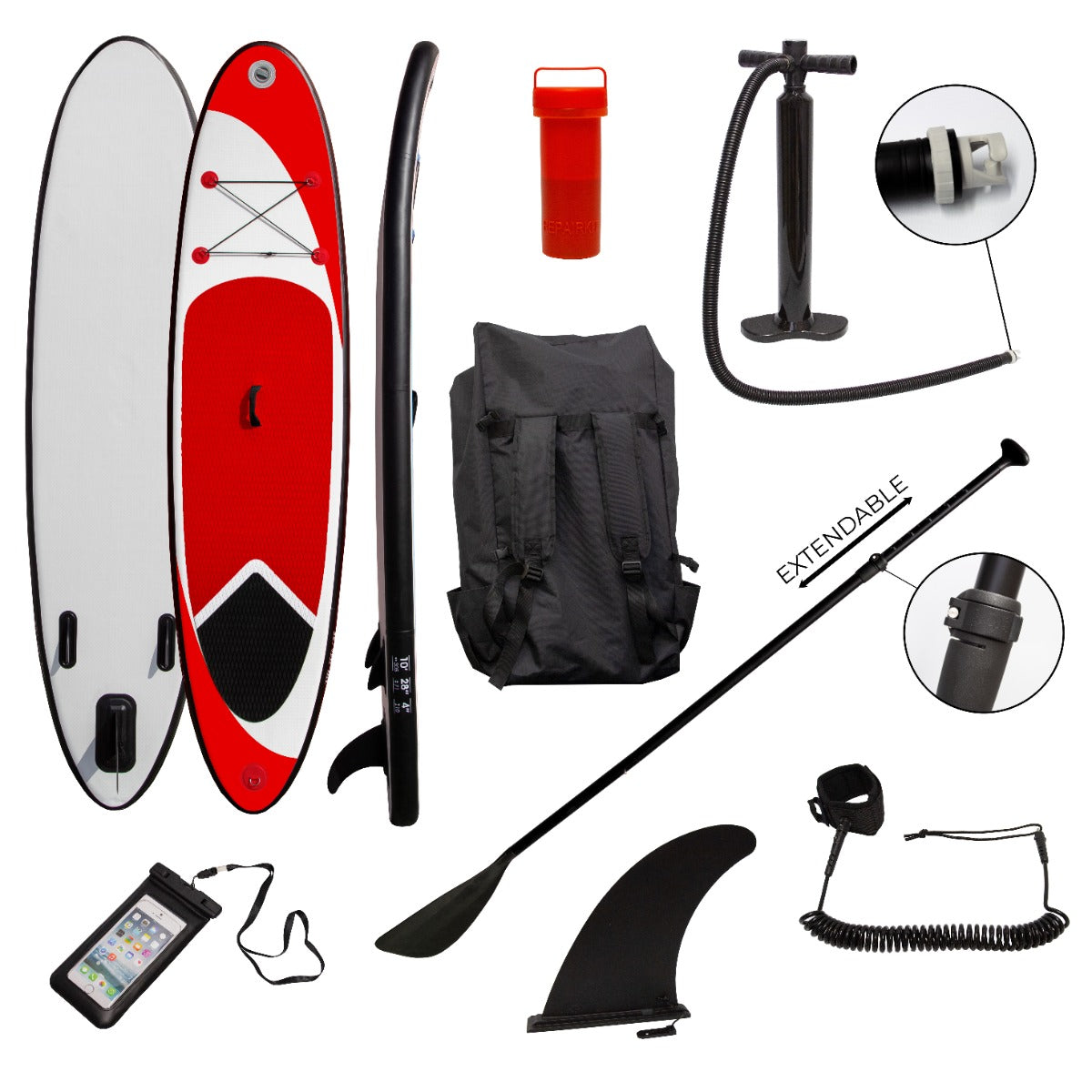 SUP Board - Opblaasbaar - 3m - Rood