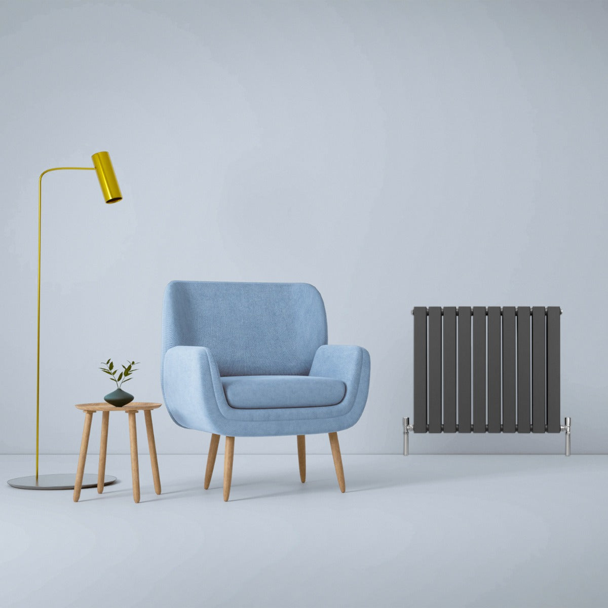 Design Radiator - Antraciet Grijs - 600 mm x 700 mm