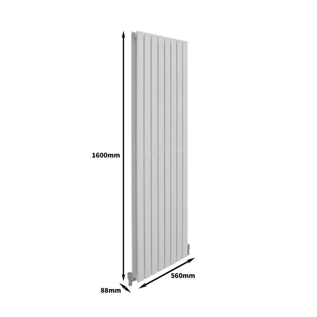 Design Radiator - Wit - 1600 mm x 560 mm