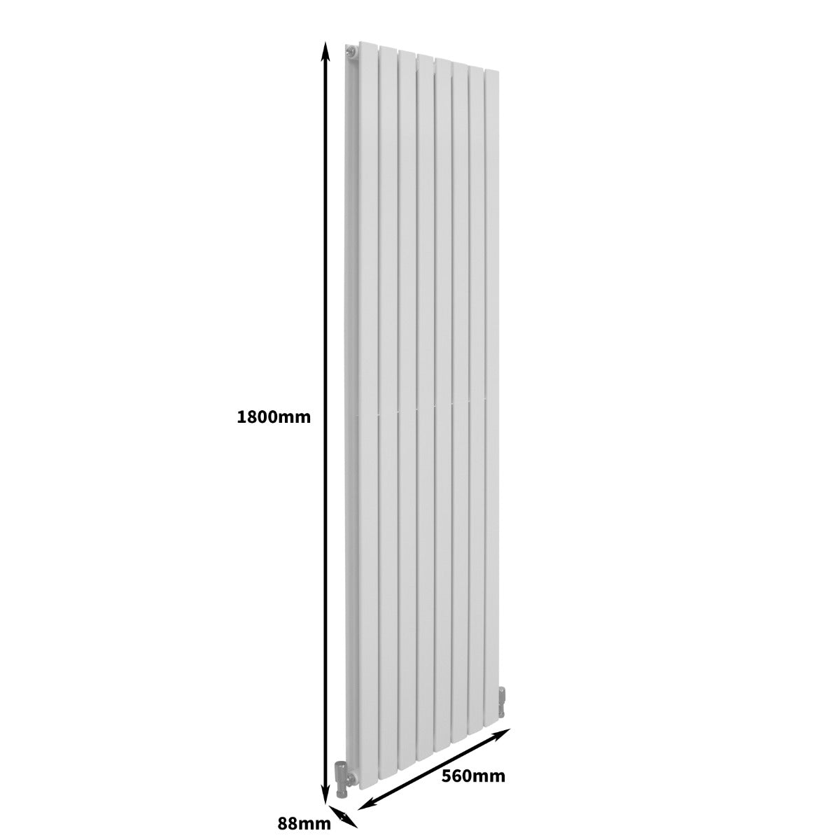 Design Radiator - Wit - 1800 mm x 560 mm
