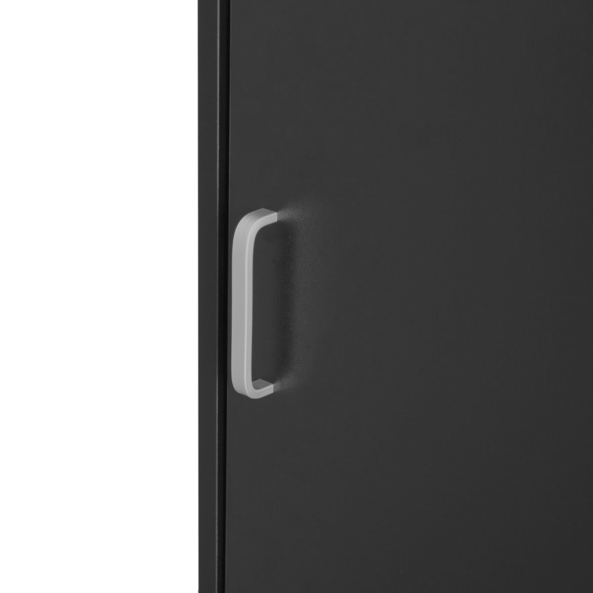 Afvalbak & Dienbladhouder Hout - Zwart - 100 Liter