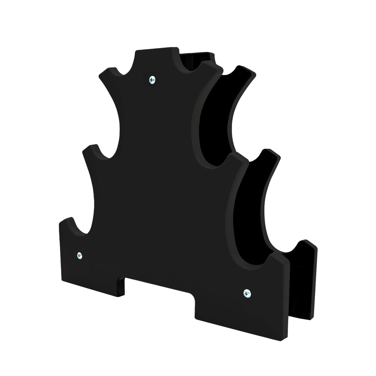 Set van 12 kg neopreen halters met rek