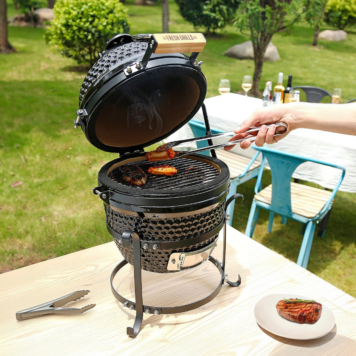 Kamado Houtskool BBQ - 33cm