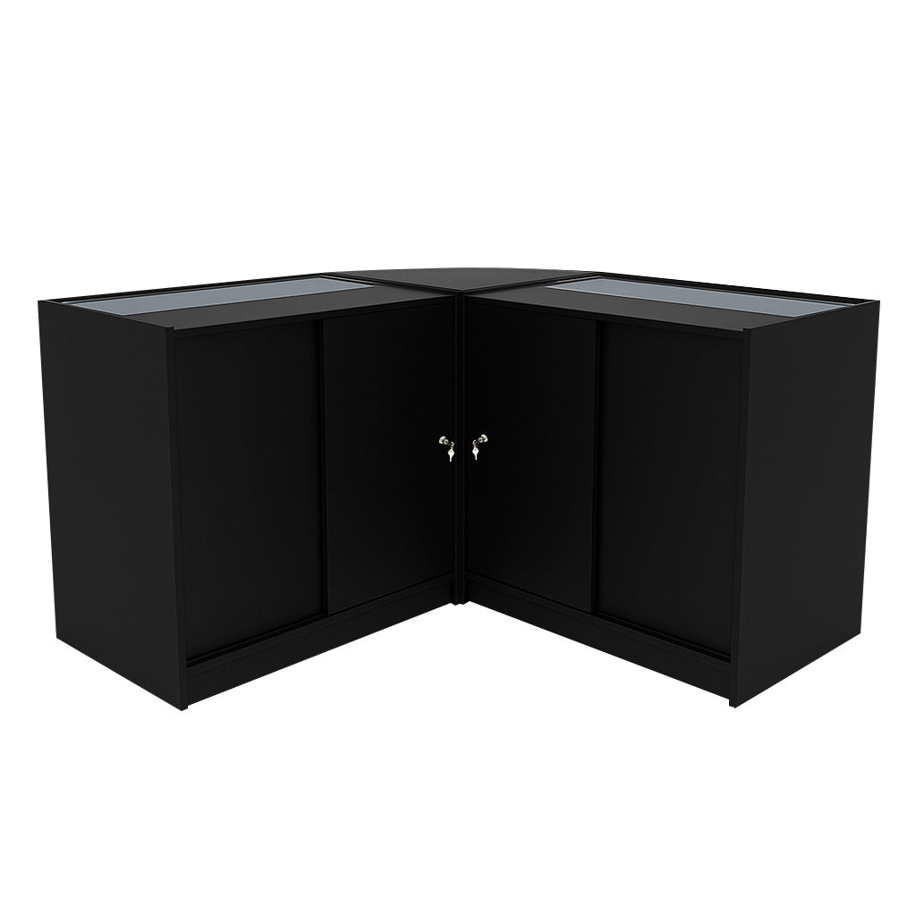 Adonis LED Winkel Toonbank Set B900, C900 & CM60 - Zwart