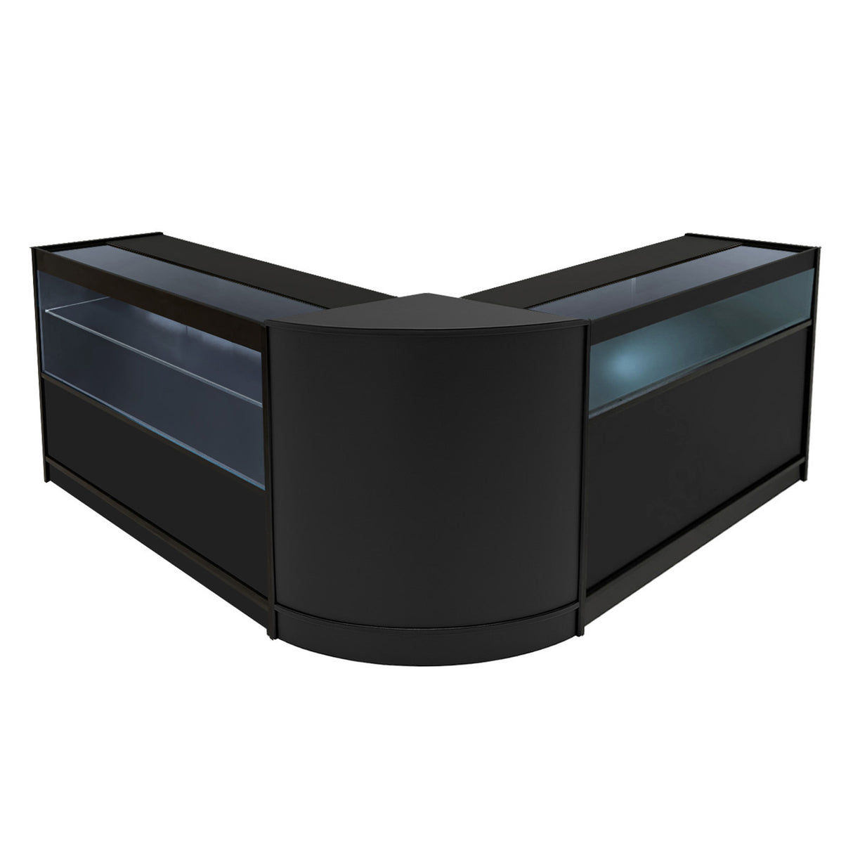 Adonis LED Winkel Toonbank Set B1200, C1200 & CM60 - Zwart