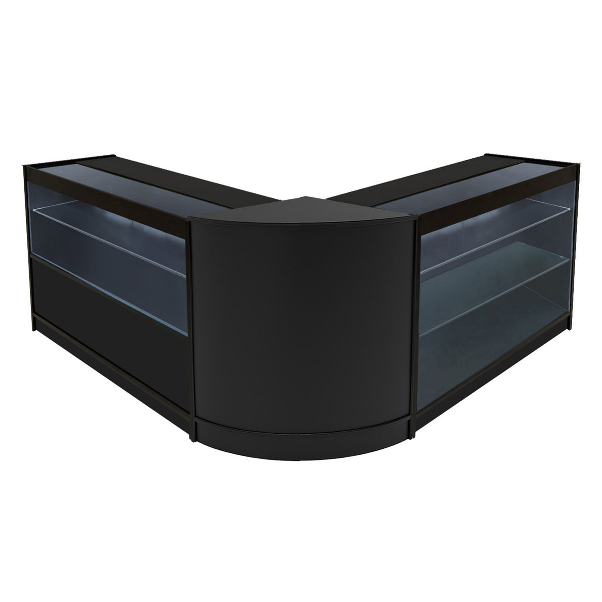 Hera LED Winkel Toonbank Set K1200, C1200 & CM60 - Zwart