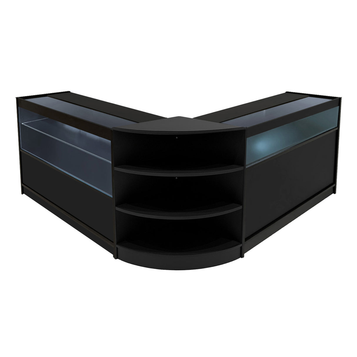 Harmonia LED Winkel Toonbank Set B1200, C1200 & LM60 - Zwart