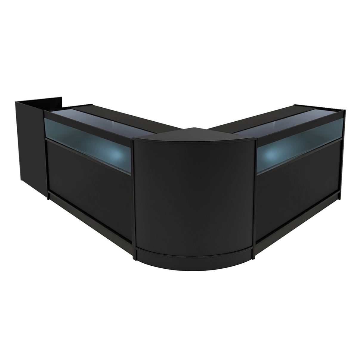 Luna LED Winkel Toonbank Set CM60, TB60 & 2 x B1200 - Zwart