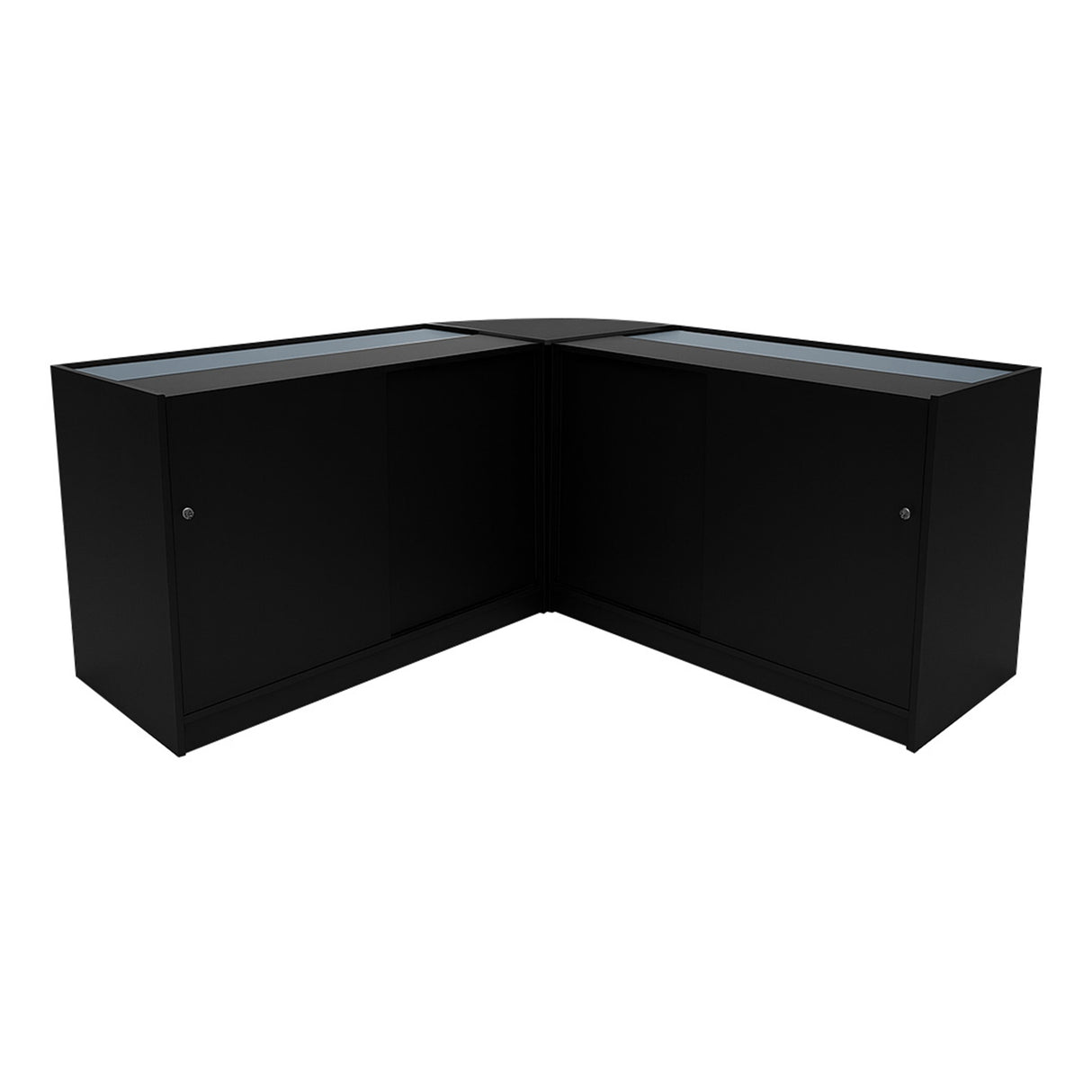 Hera LED Winkel Toonbank Set K1500, C1500 & CM60 - Zwart