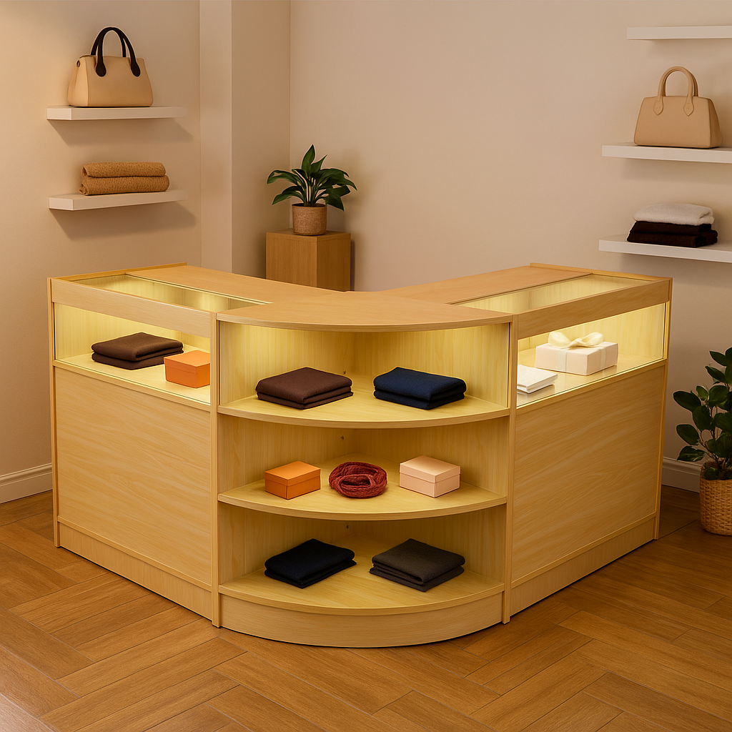 Theseus LED Winkel Toonbank Set LM60 & 2 x B900 - Esdoorn