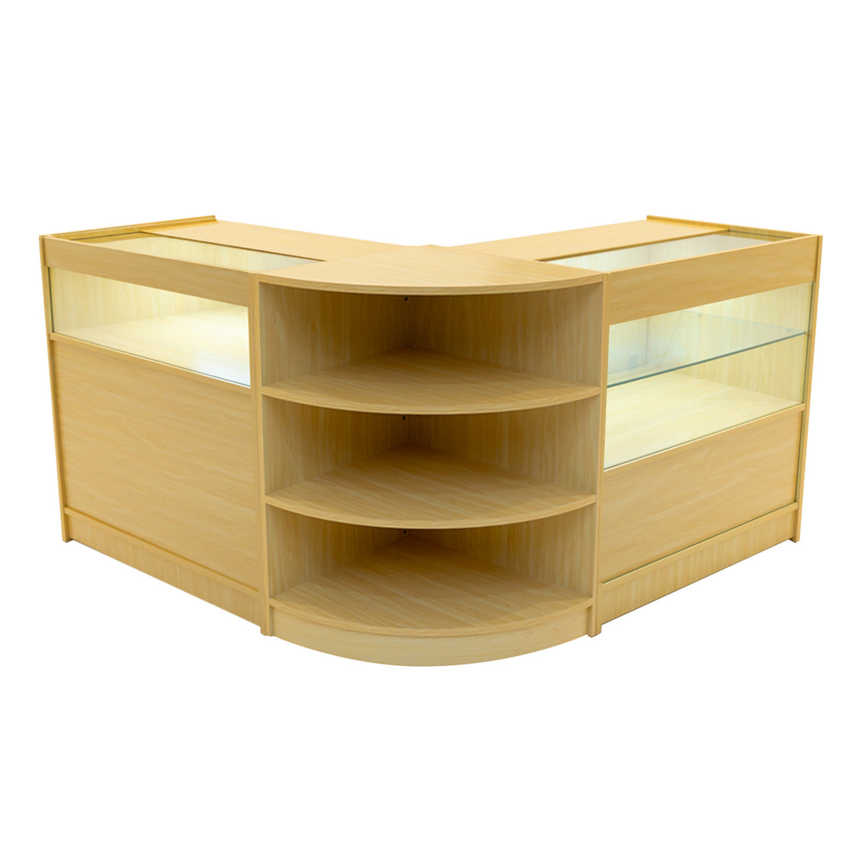 Harmonia LED Winkel Toonbank Set B900, C900 & LM60 - Esdoorn