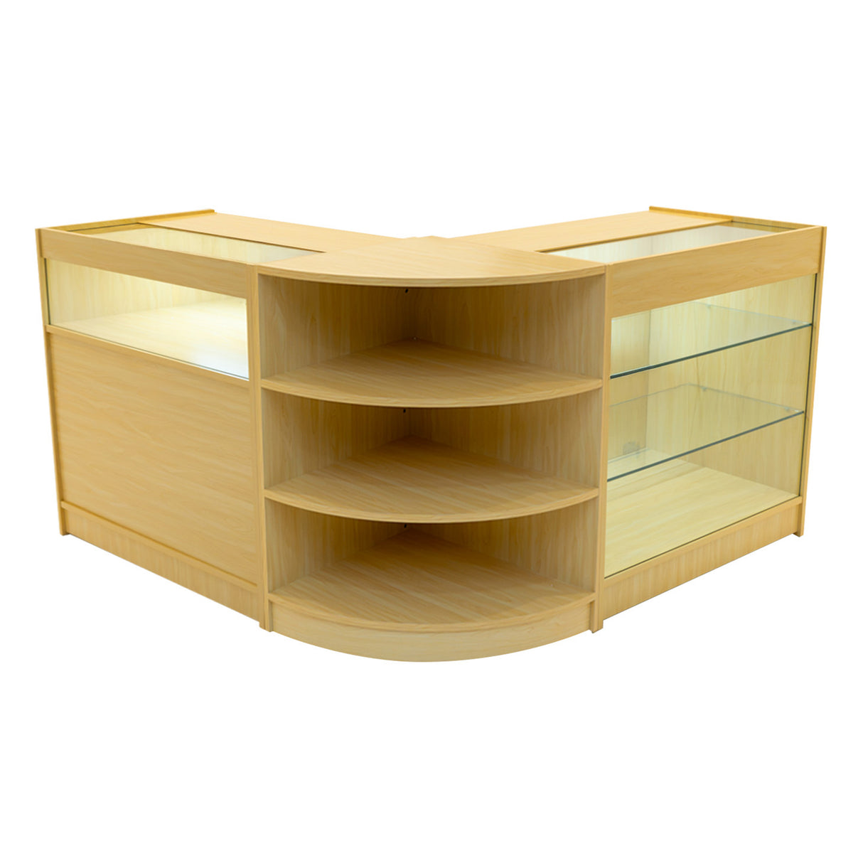 Demeter LED Winkel Toonbank Set K900, B900 & LM60 - Esdoorn