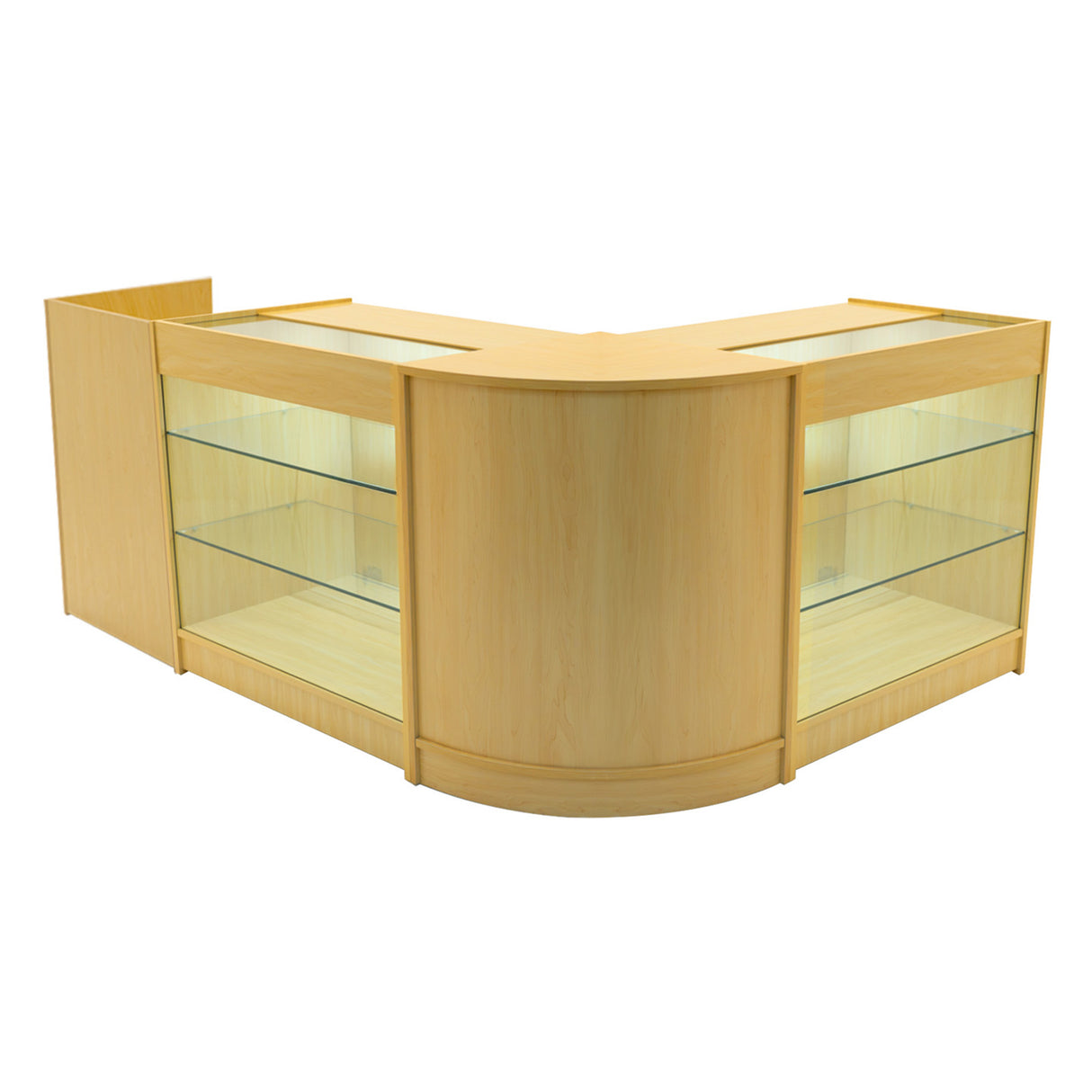 Aries LED Winkel Toonbank Set CM60, TB60 & 2 x K900 - Esdoorn