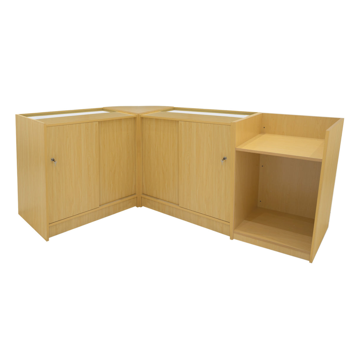 Gravity LED Winkel Toonbank Set B900, C900, TB60 & CM60 - Esdoorn