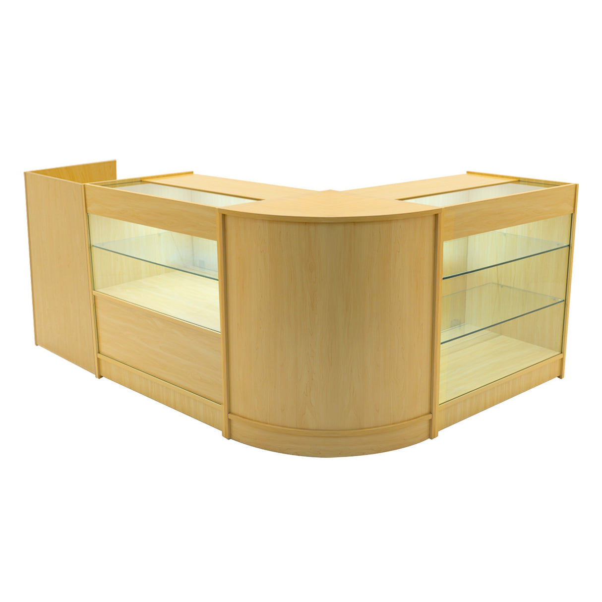 Vega LED Winkel Toonbank Set K900, C900, TB60 & CM60 - Esdoorn