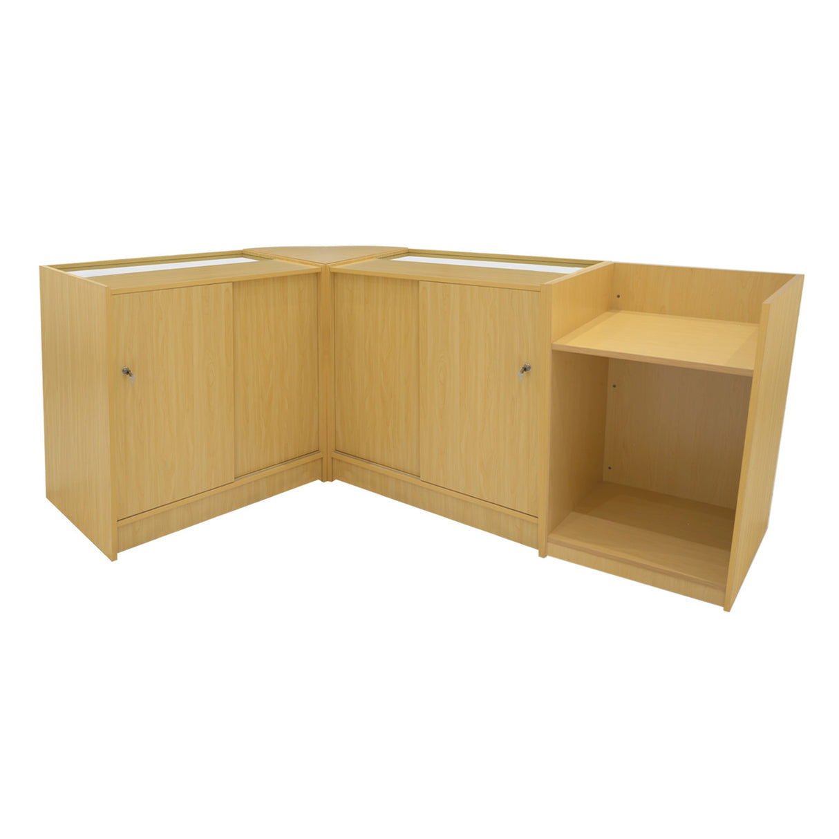 Sagittarius LED Winkel Toonbank Set LM60, TB60 & 2 x B900 - Esdoorn