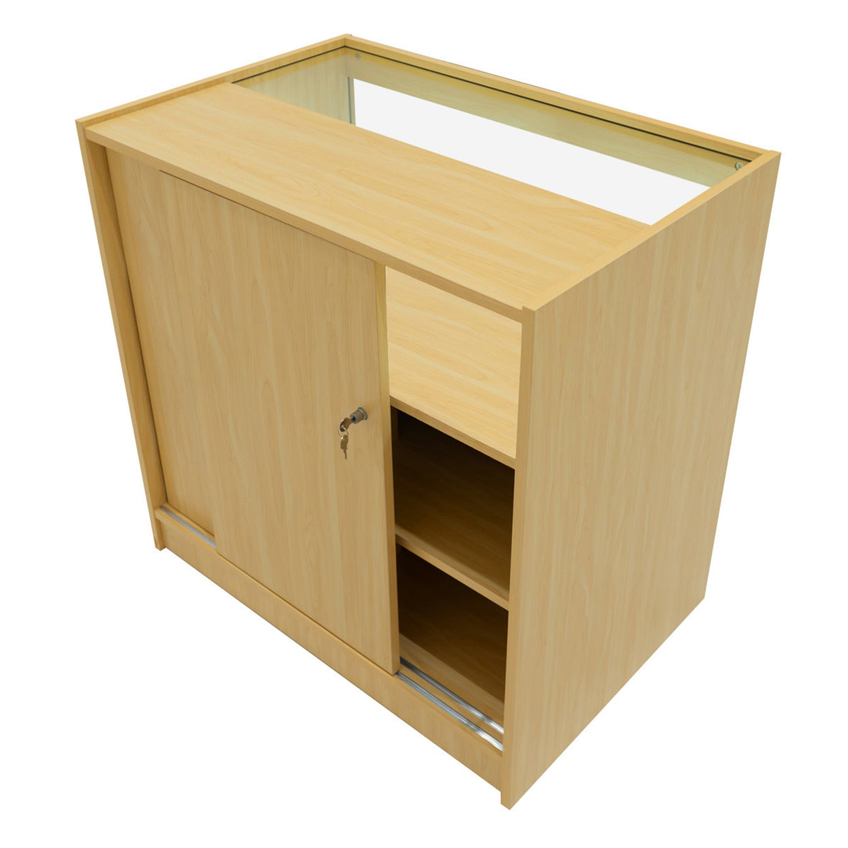 Europa LED Winkel Toonbank Set B900, C900, TB60 & LM60 - Esdoorn